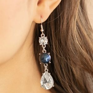 BUNDLE 5 FOR 25. Earrings, blue paparazzi. Bundle 5 for 25.